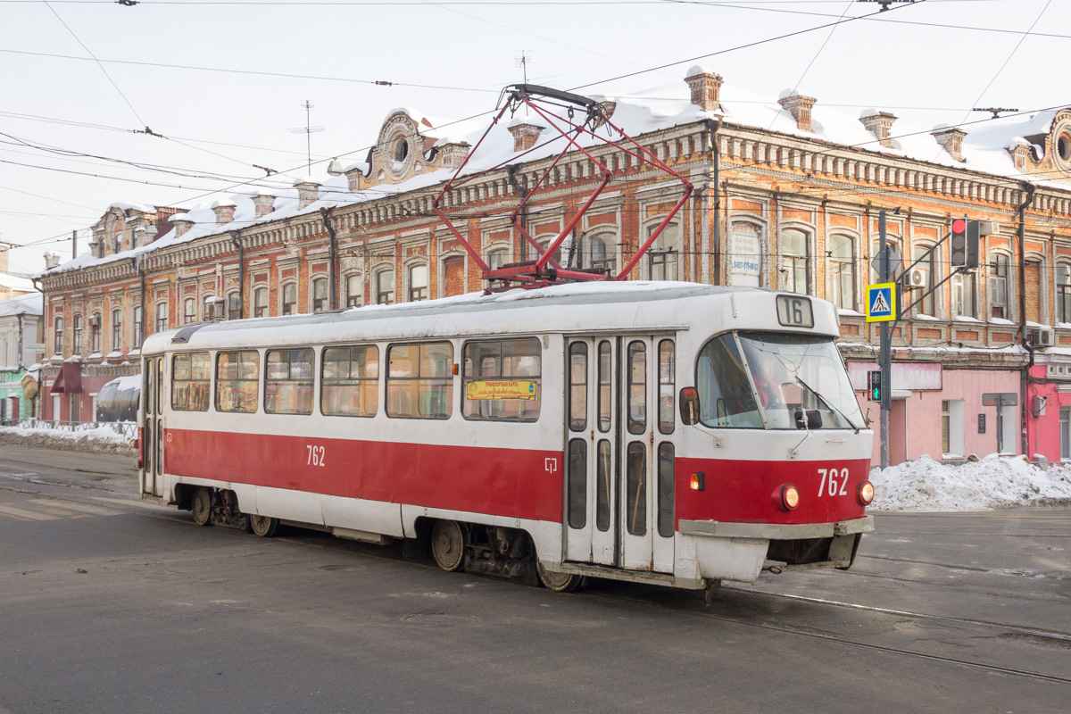 Самара, Tatra T3SU (двухдверная) № 762