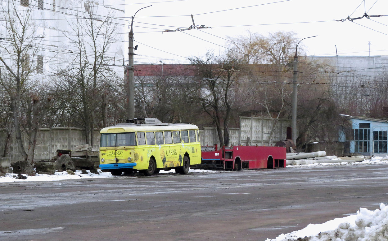 Рівне, Škoda 9TrH27 № 087; Рівне, Jelcz/KPNA PR110T № 167
