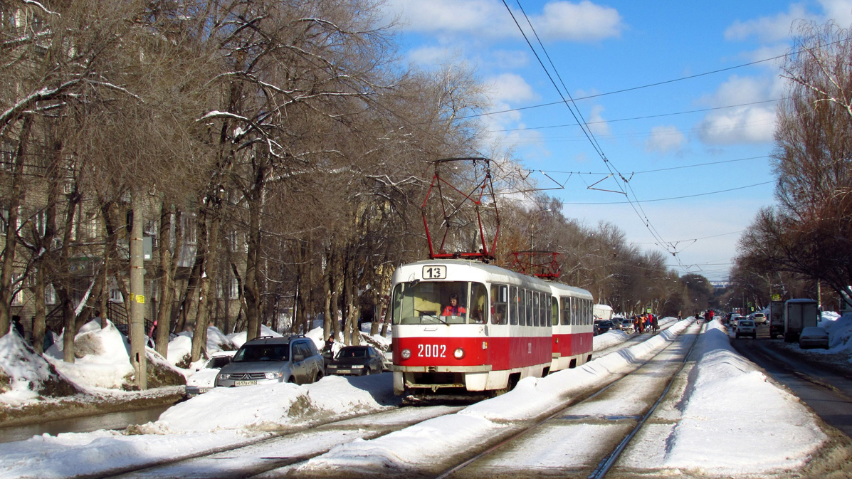 Самара, Tatra T3SU (двухдверная) № 2002