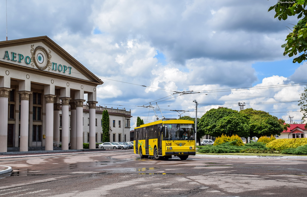 Львов, Škoda 14Tr02/6 № 538; Львов — Конечные остановки и кольца