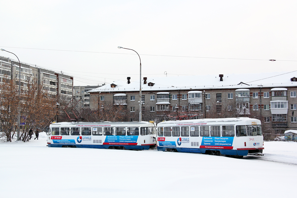 Екатеринбург, Tatra T3SU № 341; Екатеринбург, Tatra T3SU № 342