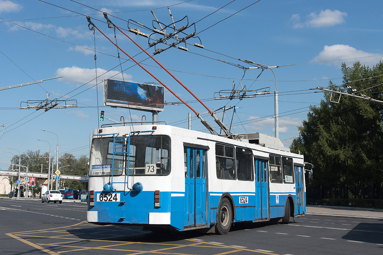 Москва, ЗиУ-682ГМ1 (с широкой передней дверью) № 6524 Москва, ЗиУ-682ГМ1 (с широкой передней дверью) № 6524