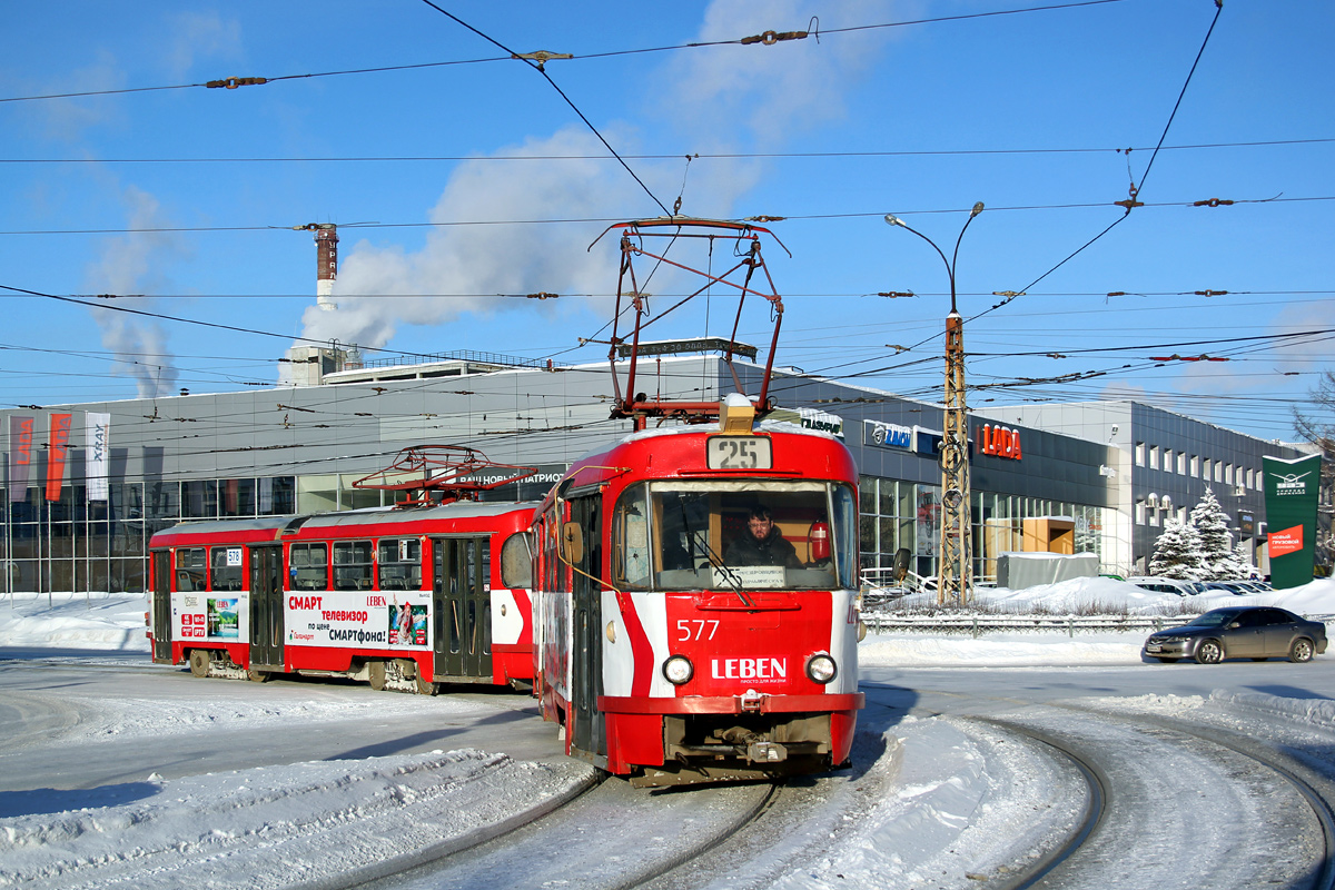 Екатеринбург, Tatra T3SU № 577