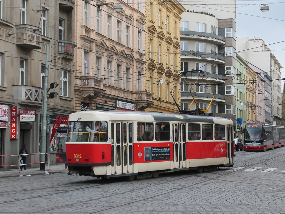 Прага, Tatra T3R.P № 8312