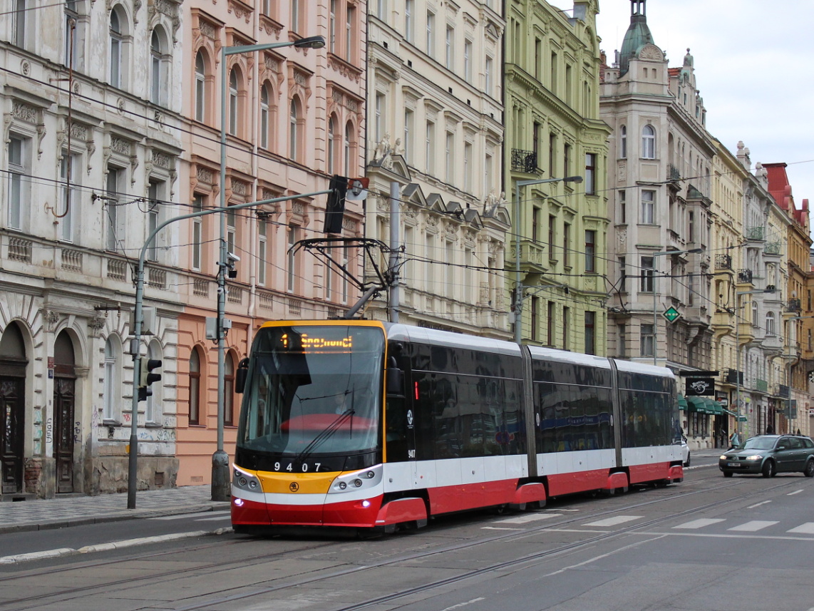 Прага, Škoda 15T6 ForCity Alfa Praha № 9407