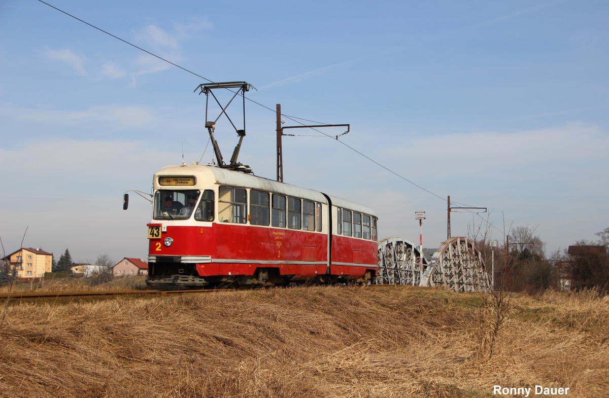 Лодзь, Konstal 803N № 2; Лодзь — Пригородные трамваи — Лютомерск