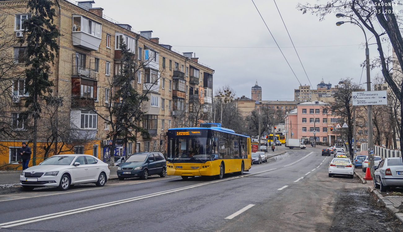 Киев, ЛАЗ E183D1 № 1908