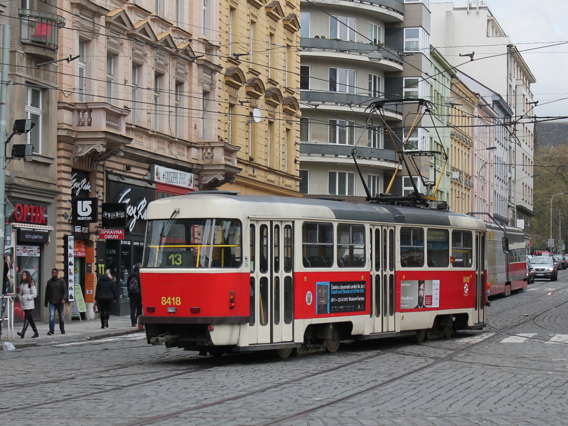 Прага, Tatra T3R.P № 8418