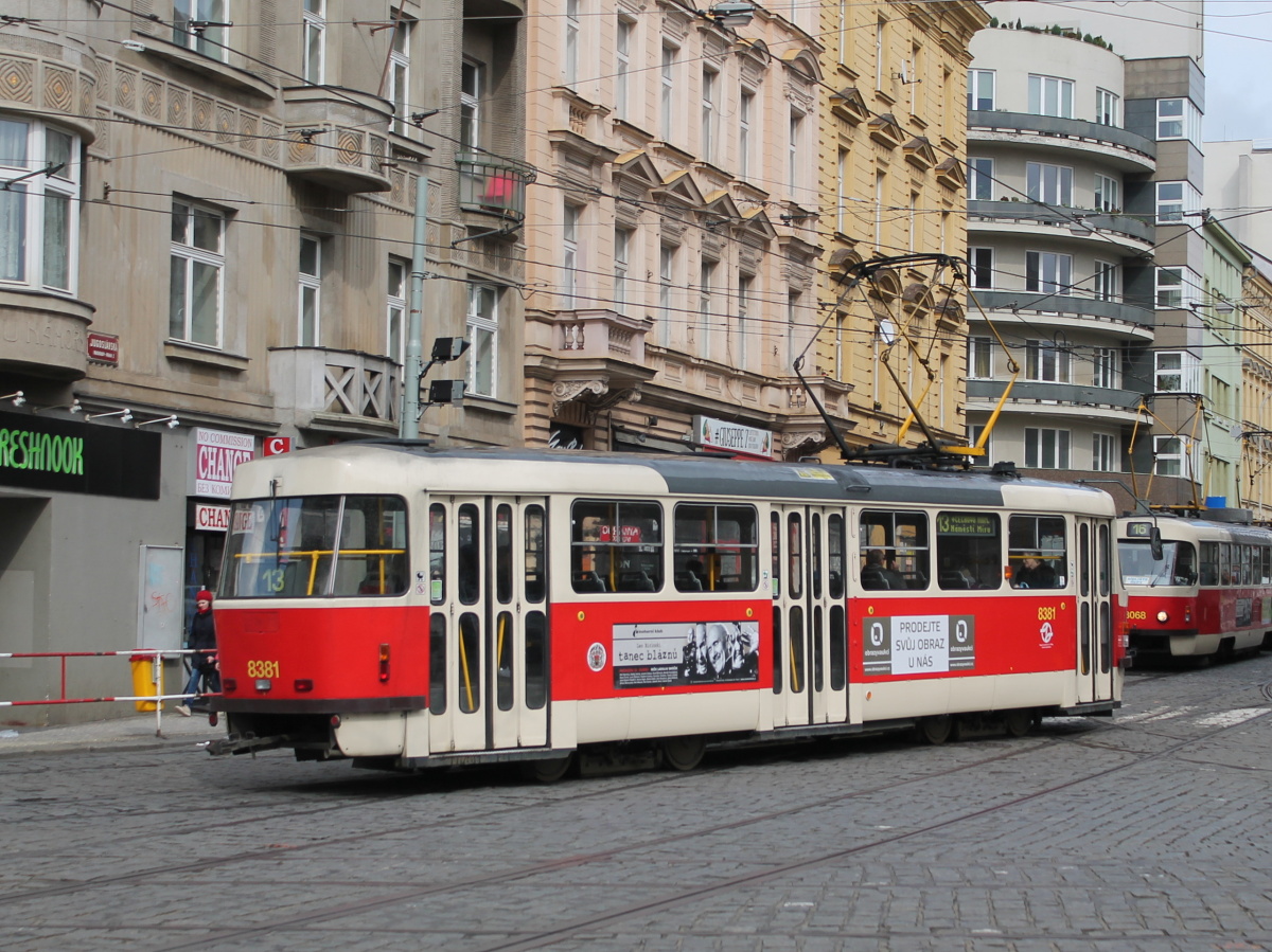 Прага, Tatra T3R.P № 8381