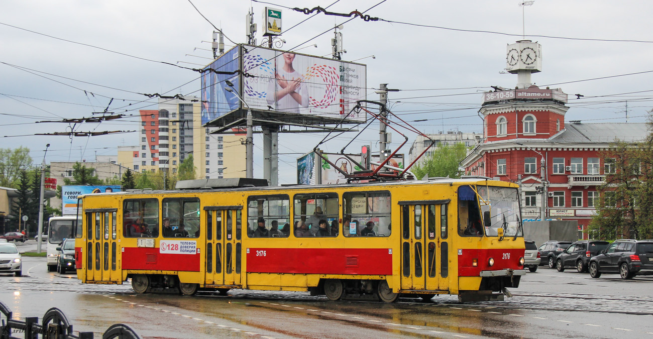 Барнаул, Tatra T6B5SU № 3176