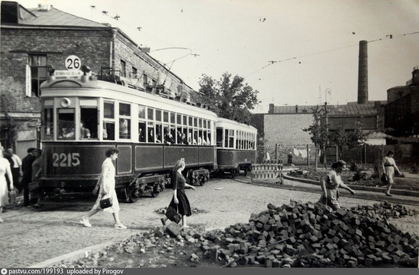 Moskva, KM Br. 2215; Moskva — Historical photos — Tramway and Trolleybus (1946-1991)