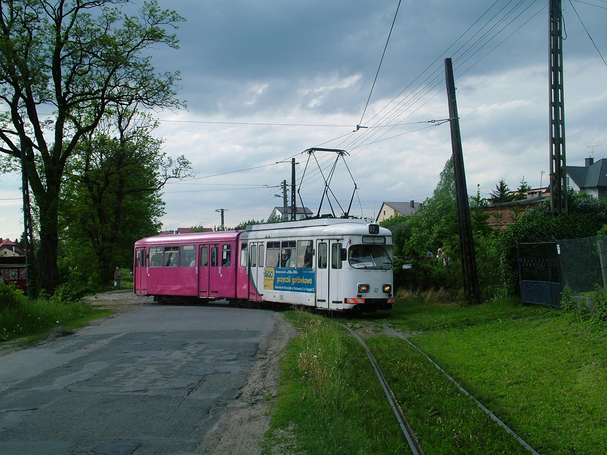 Лодзь, Duewag GT6 № 47; Лодзь — Пригородные трамваи — Лютомерск