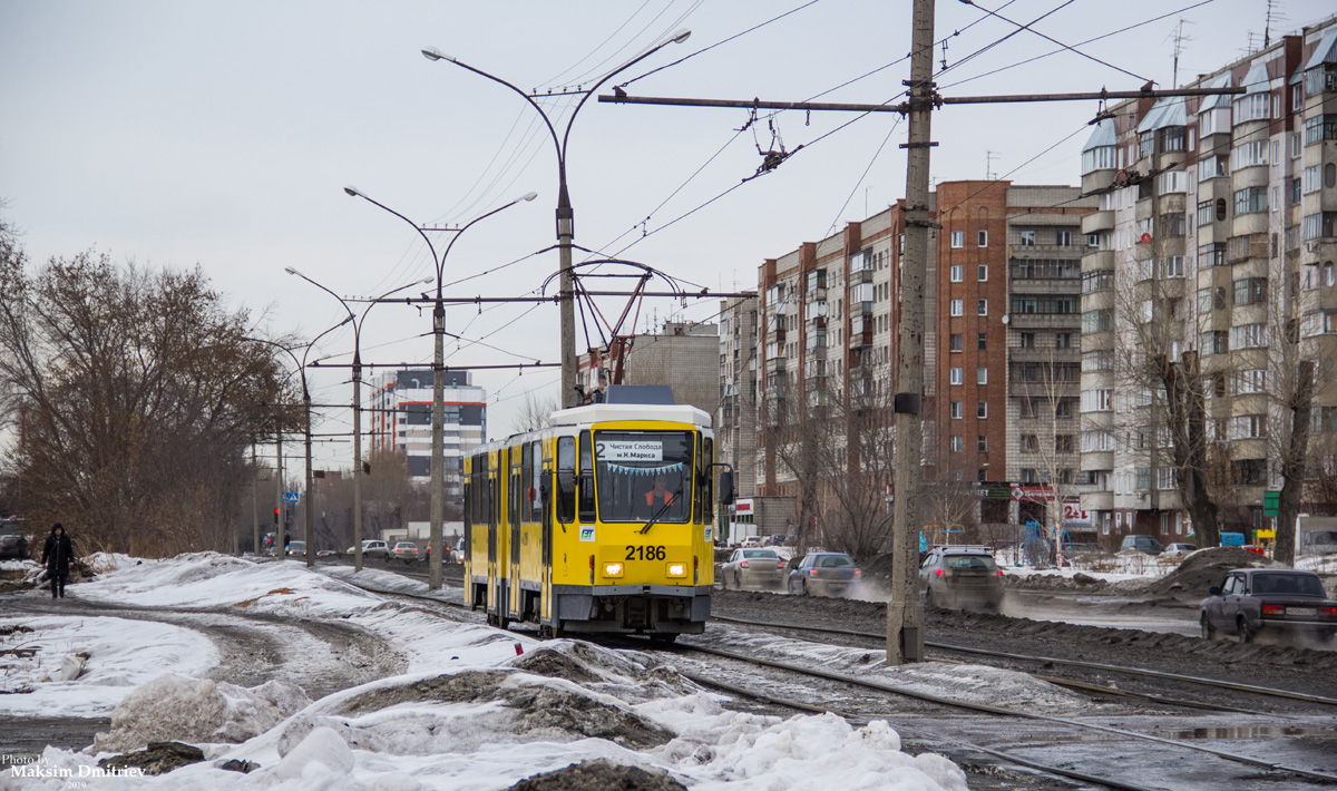 Новосибирск, Tatra KT4DM № 2186