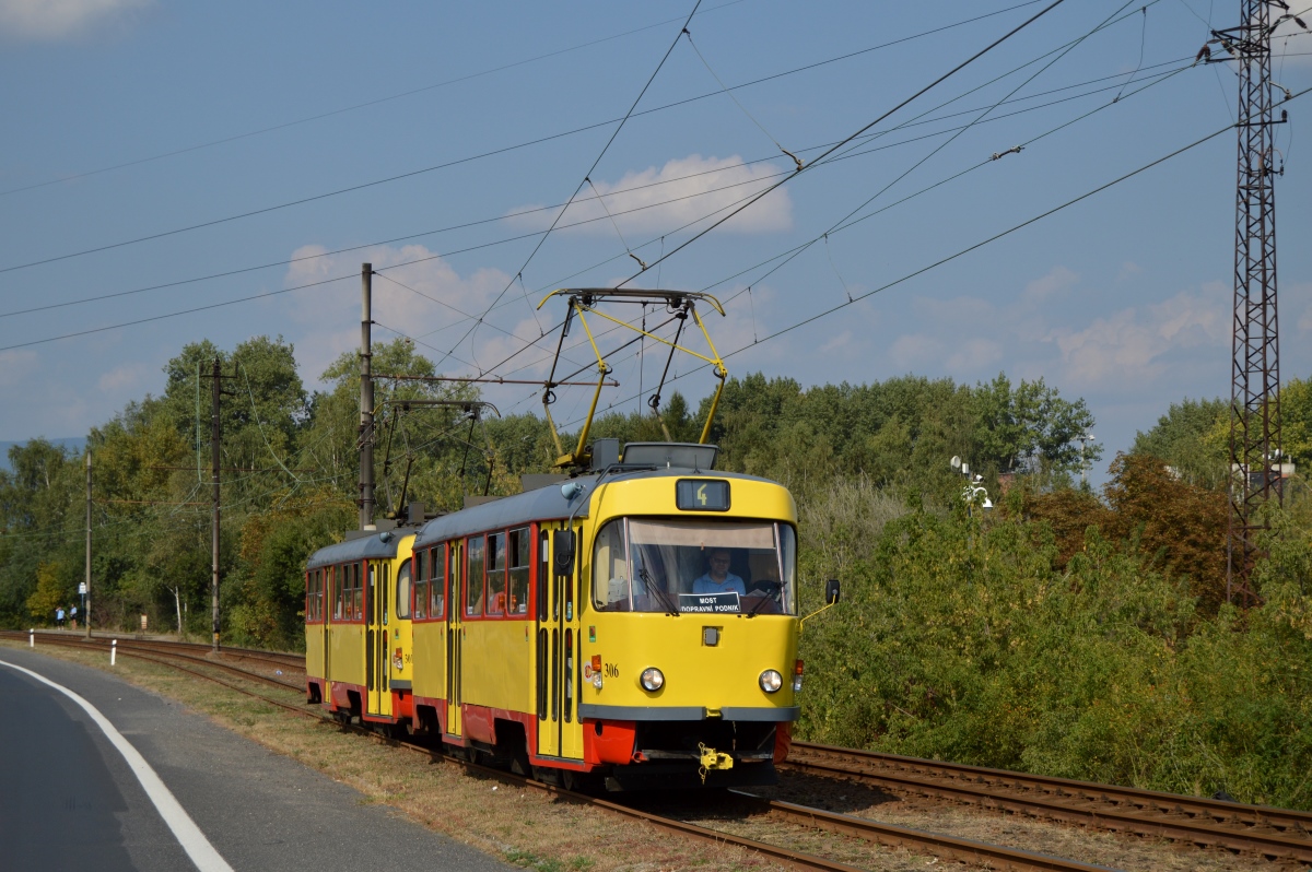 Мост ― Литвинов, Tatra T3M.3 № 306
