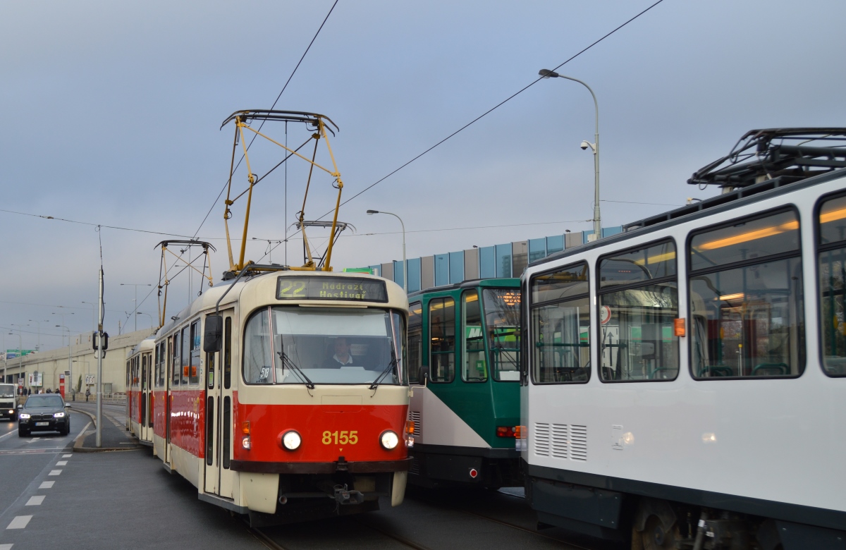 Прага, Tatra T3R.PV № 8155