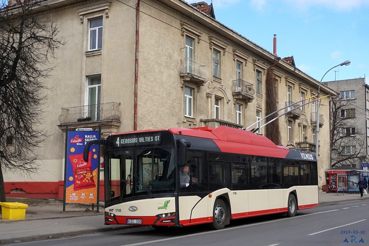 Vilnius, Solaris Trollino IV 12 Škoda № 1745