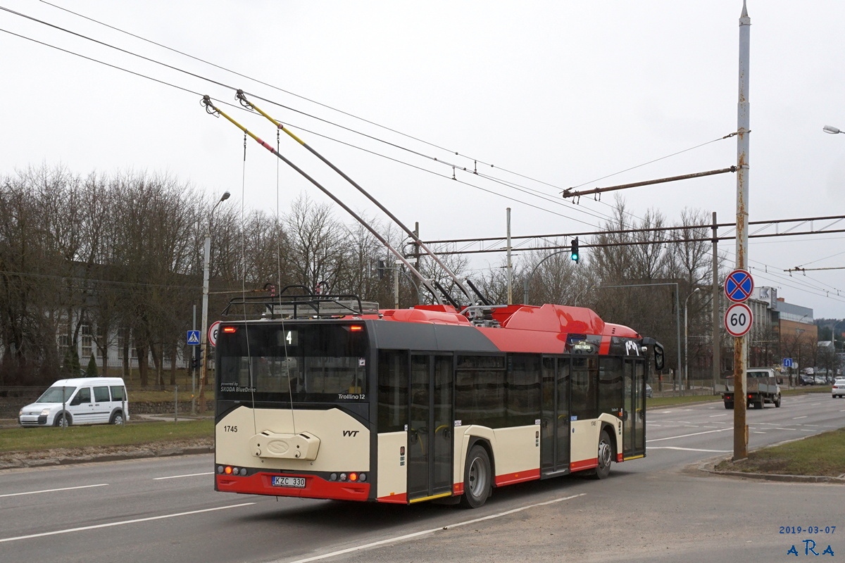 Вильнюс, Solaris Trollino IV 12 Škoda № 1745
