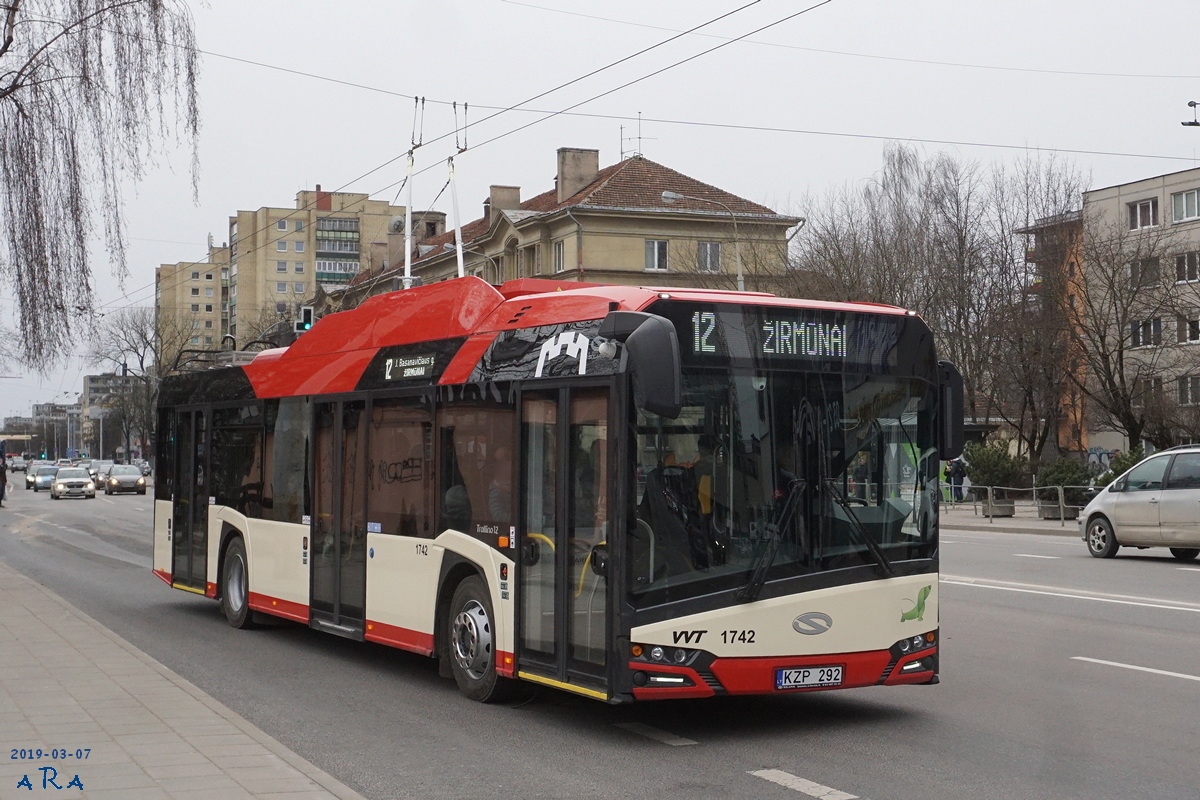 Вильнюс, Solaris Trollino IV 12 Škoda № 1742