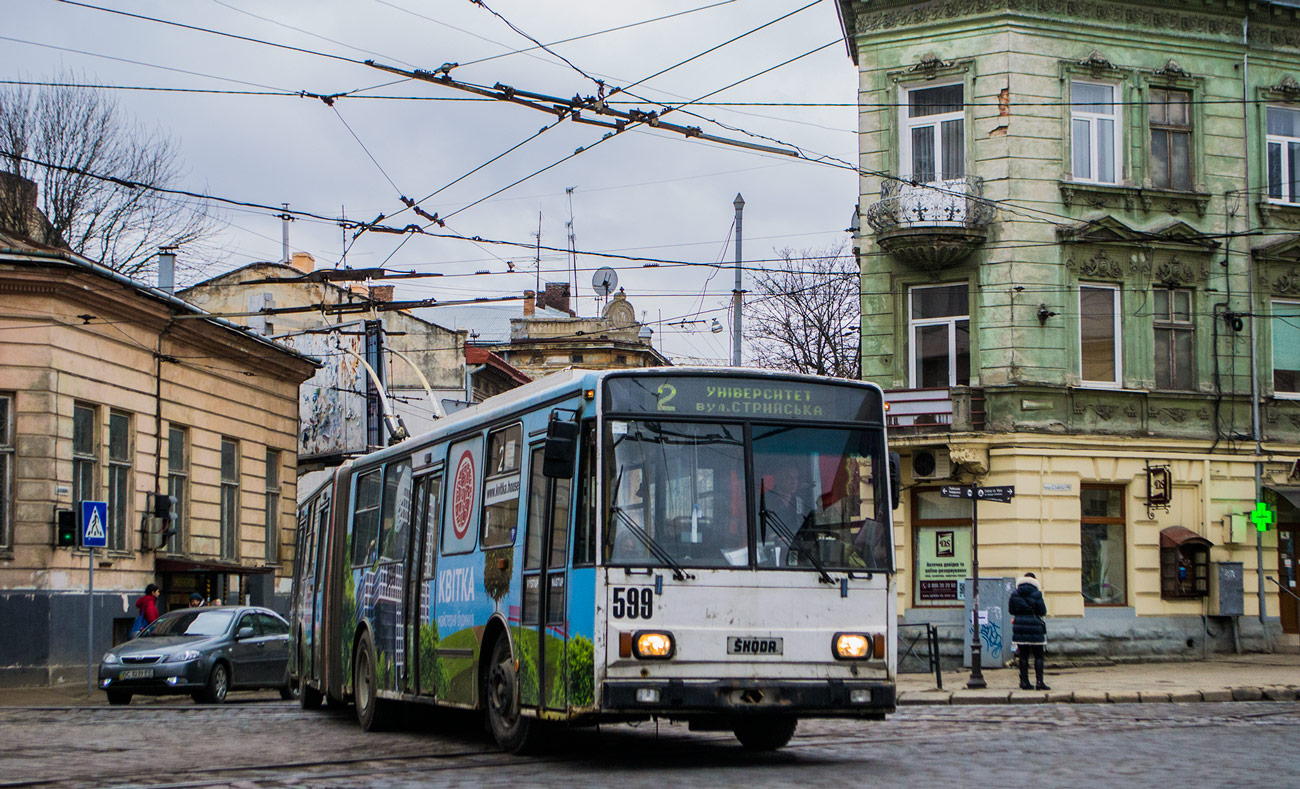 Львов, Škoda 15TrM № 599