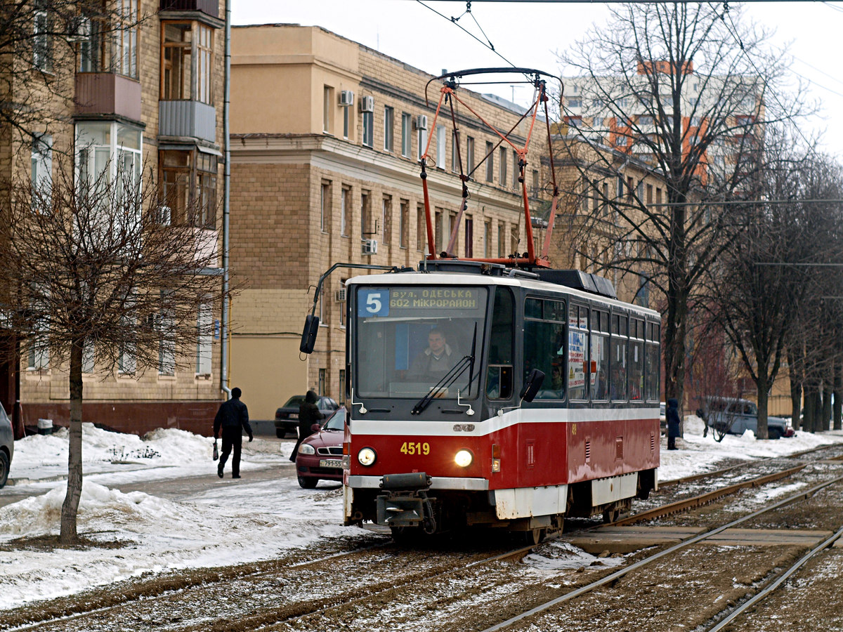 Харьков, Tatra T6A5 № 4519