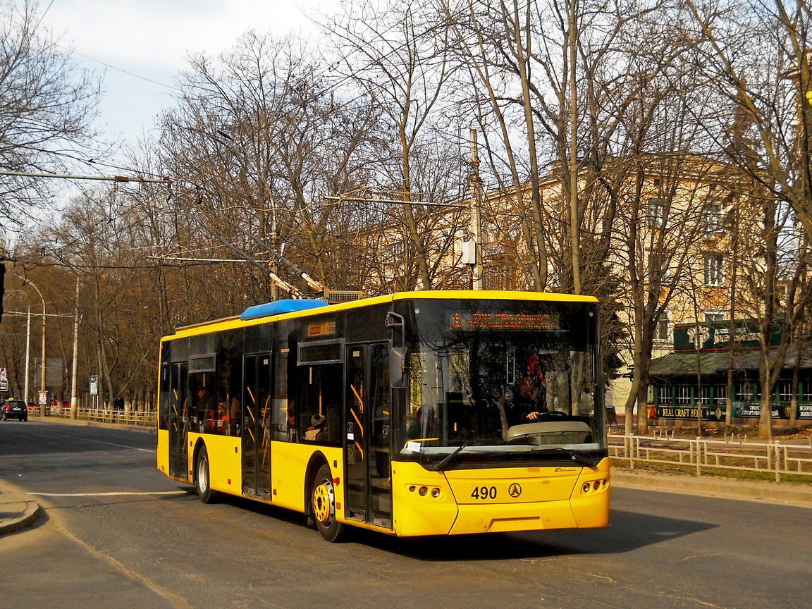 Херсон, ЛАЗ E183D1 № 490