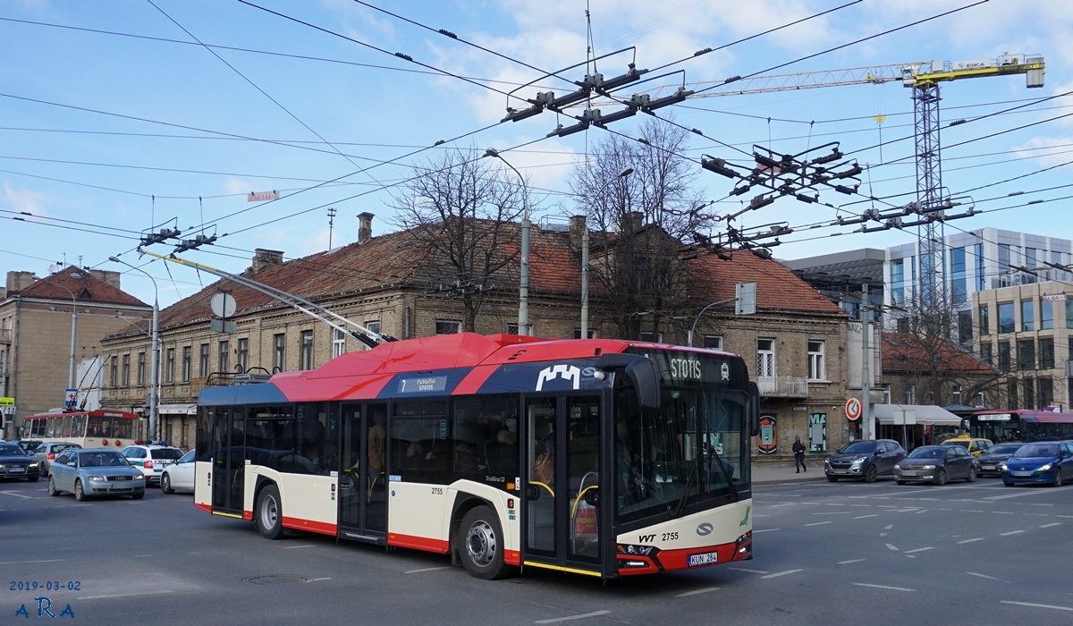 Вильнюс, Solaris Trollino IV 12 Škoda № 2755