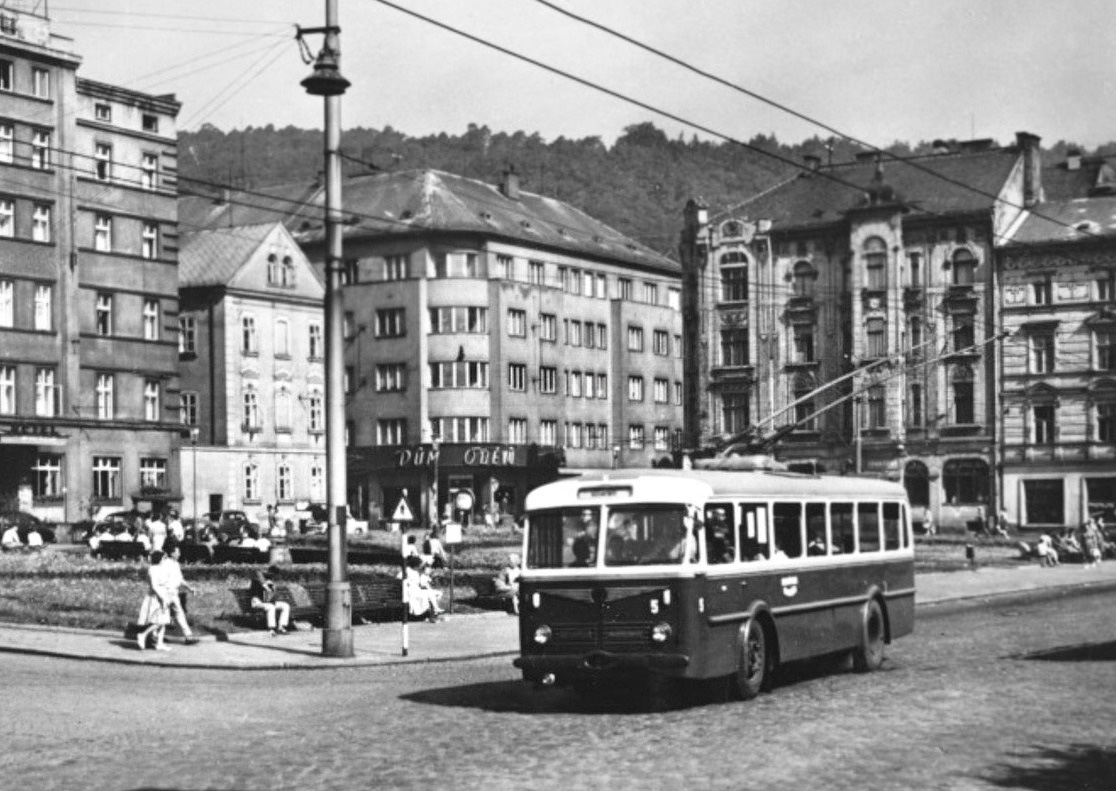 Дечин, Škoda 7Tr2 № 5; Дечин — Старые фотографии