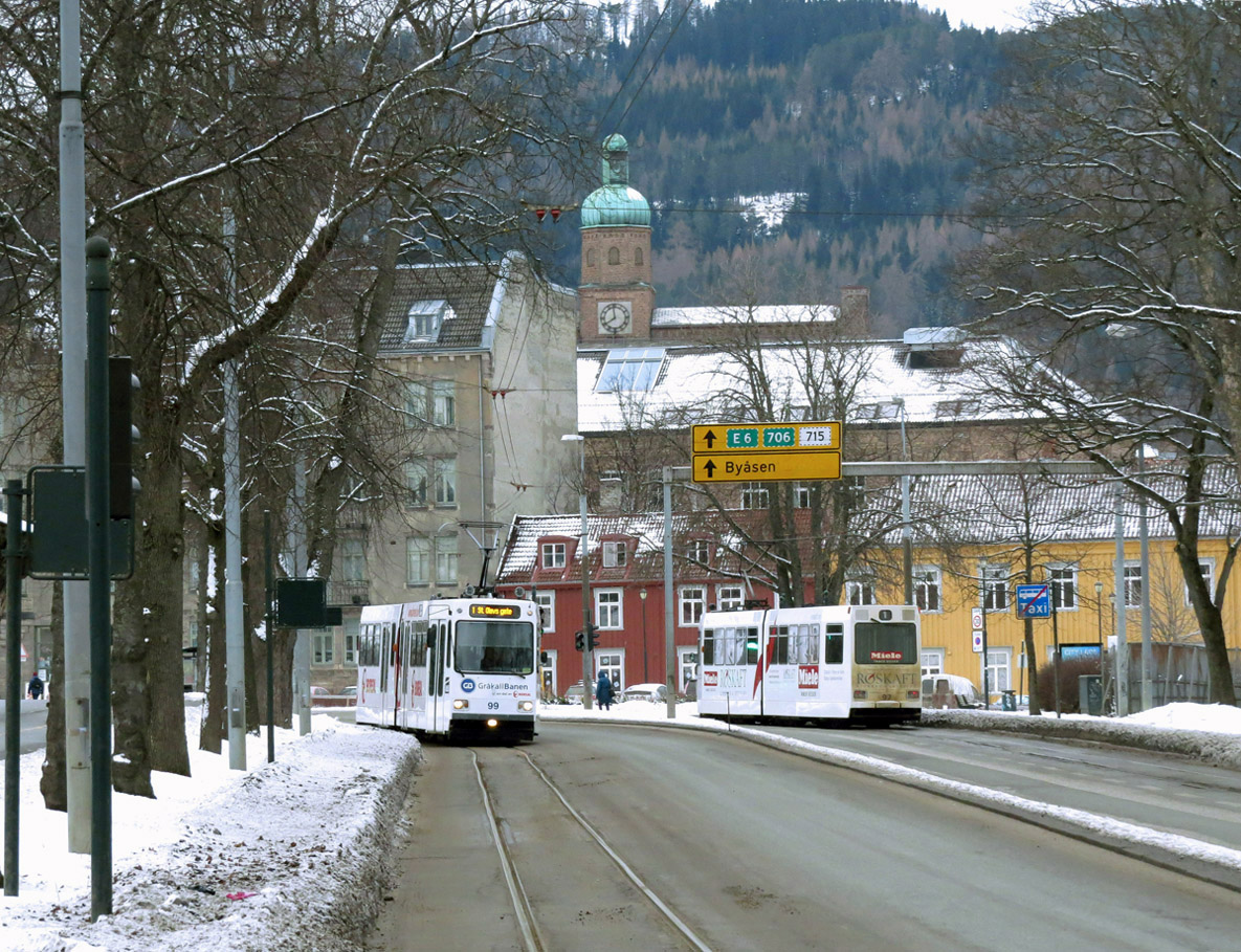 Тронхейм — Трамвайные линии и инфраструктура