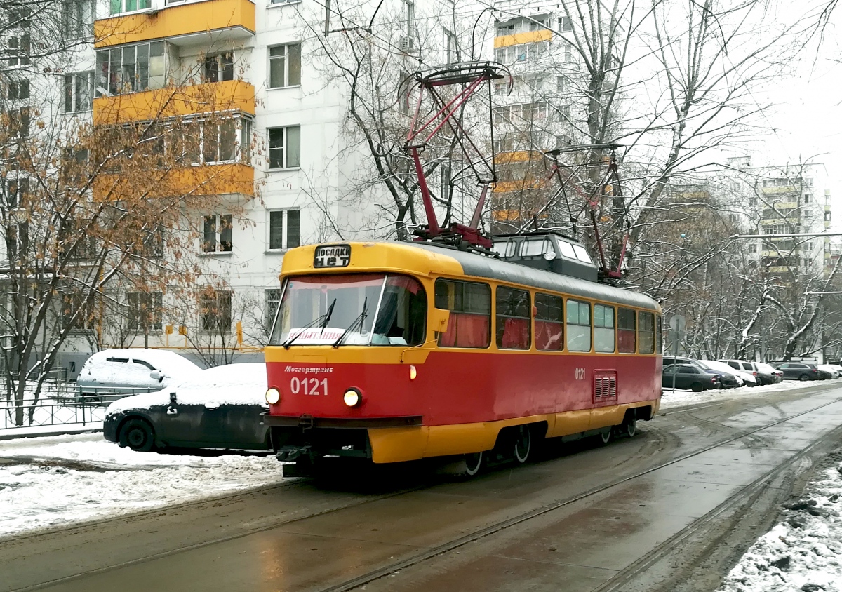 Moskau, Tatra T3SU (2-door) Nr. 0121