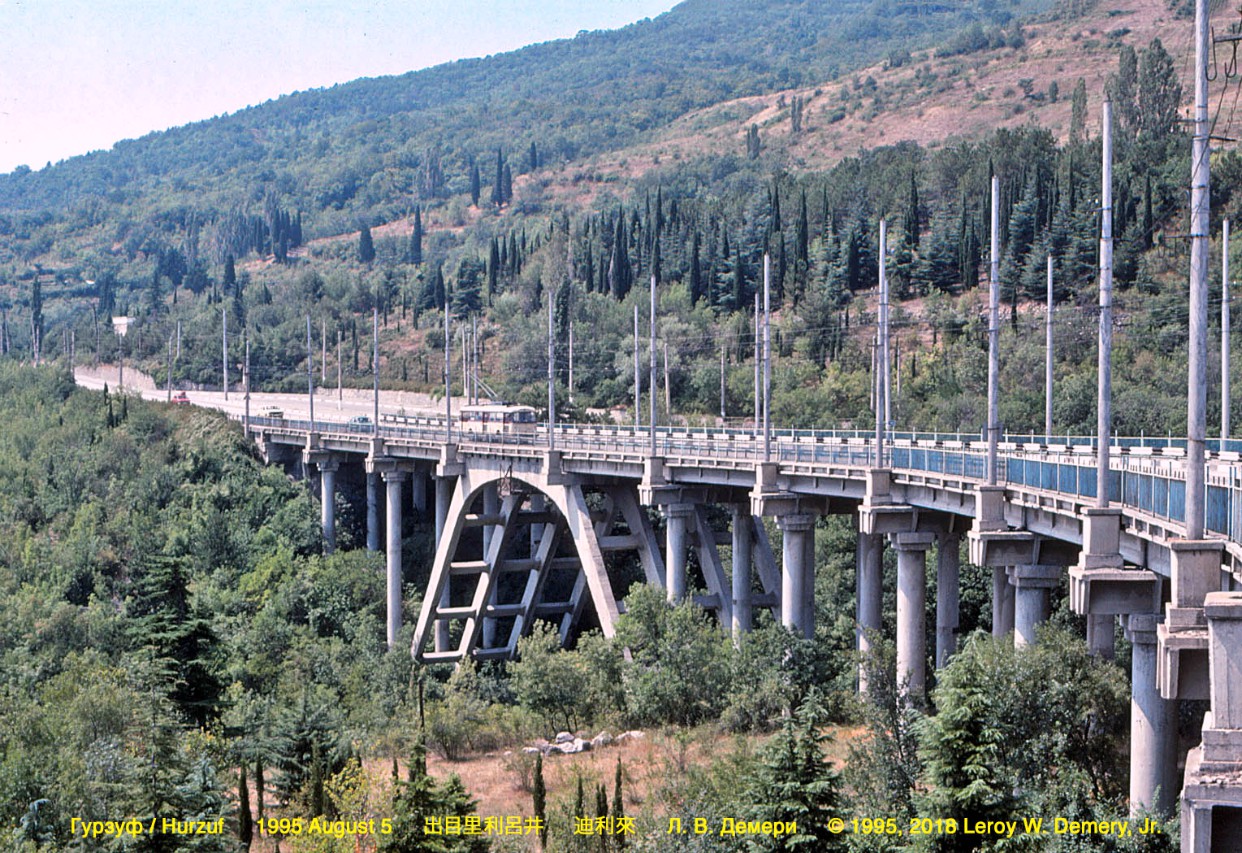 Крымский троллейбус — Исторические фотографии (1959 — 2000); Крымский троллейбус — Троллейбусные линии