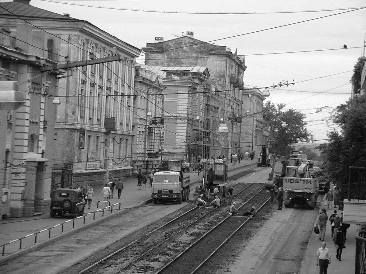 Владивосток — Демонтаж трамвайных путей