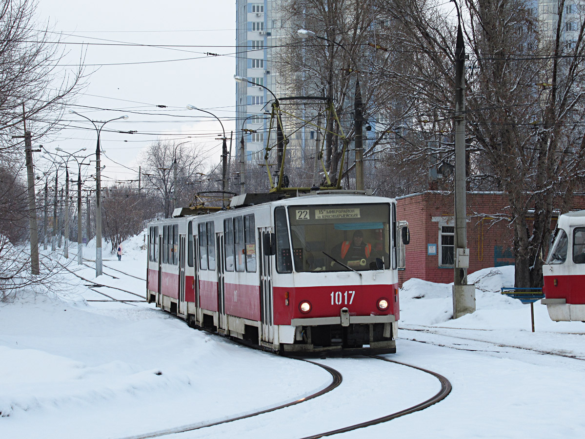 Самара, Tatra T6B5SU № 1017; Самара — Конечные станции и кольца (трамвай)