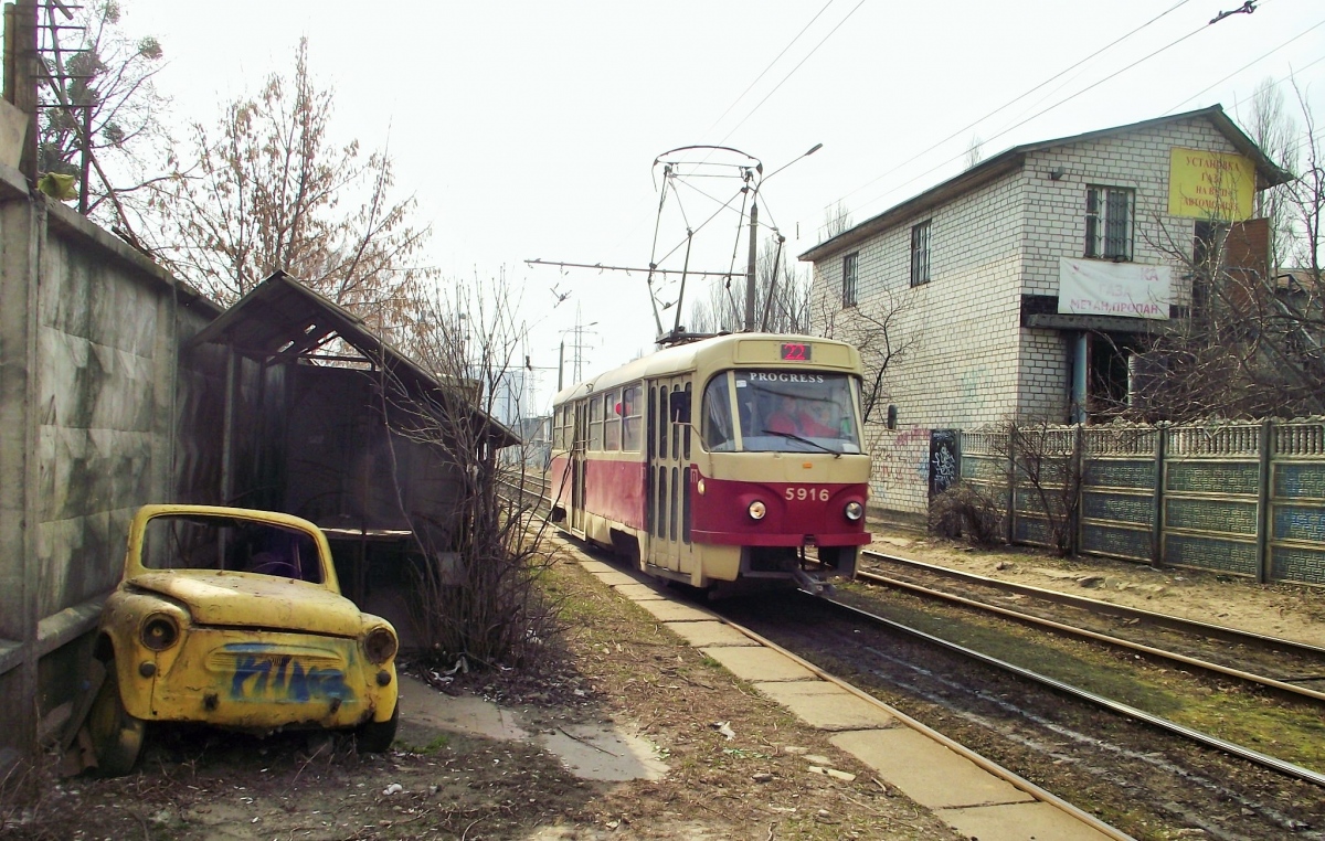 Киев, Tatra T3P № 5916