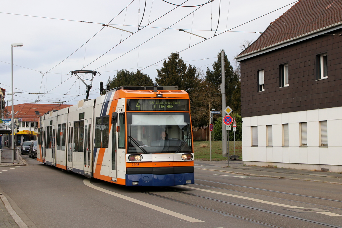 Rhein-Neckar, Duewag 6MGT Br. 2204