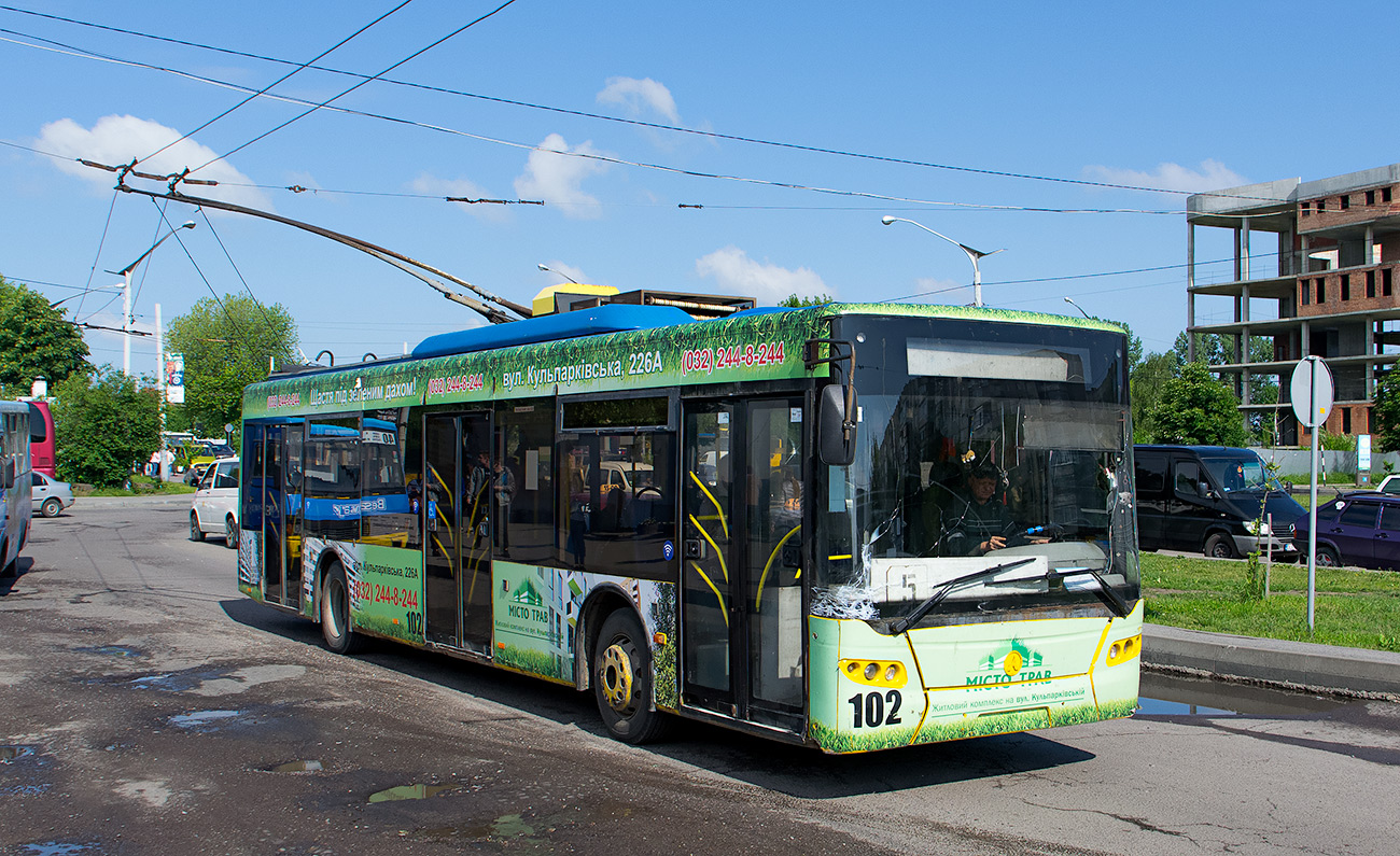 Львів, ЛАЗ E183D1 № 102 Львів, ЛАЗ E183D1 № 102