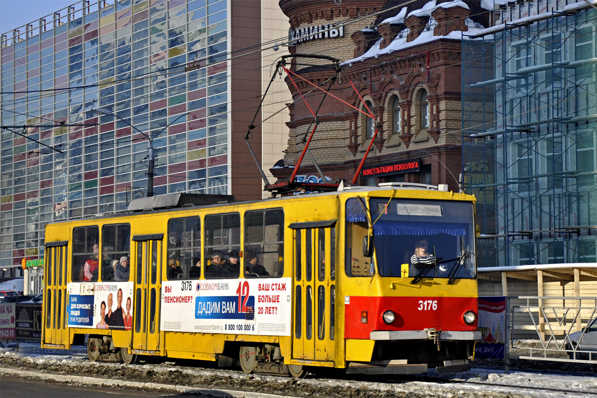 Барнаул, Tatra T6B5SU № 3176