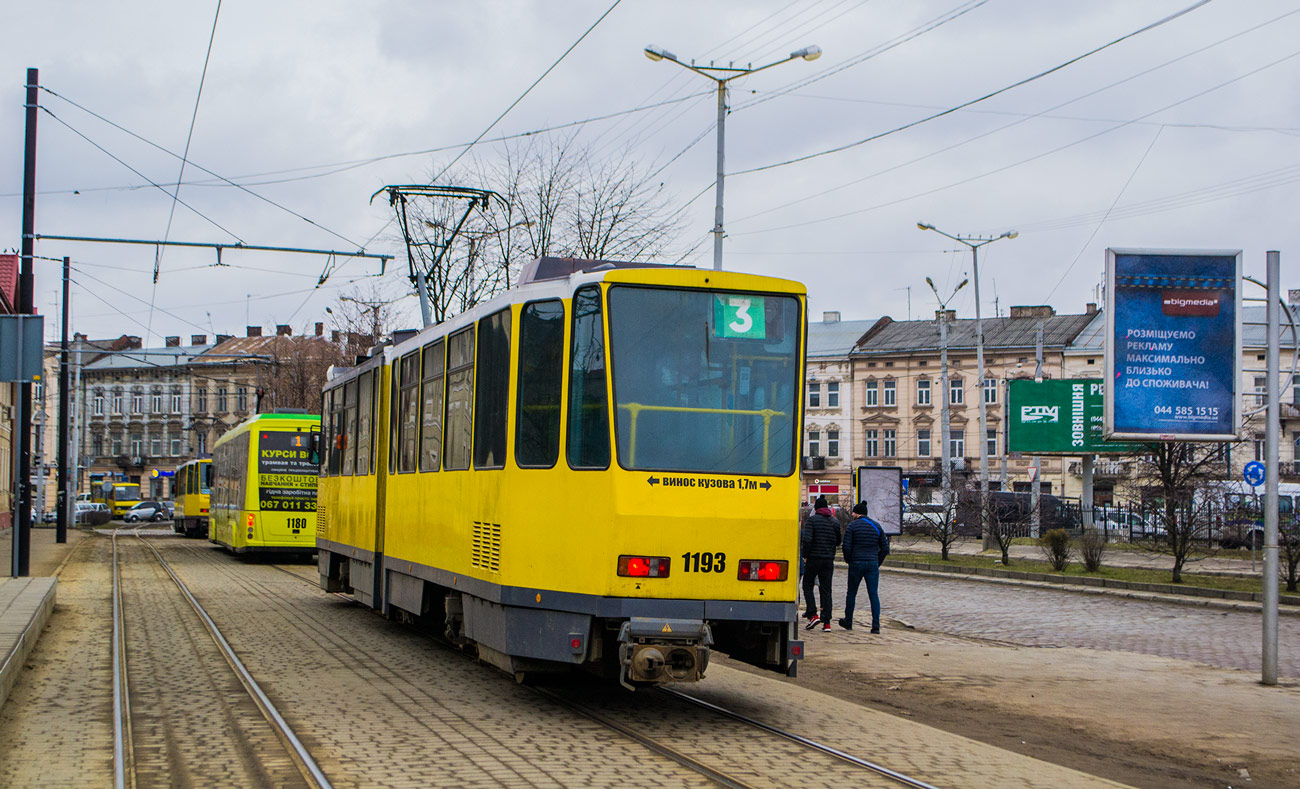 Львов, Tatra KT4DM № 1193