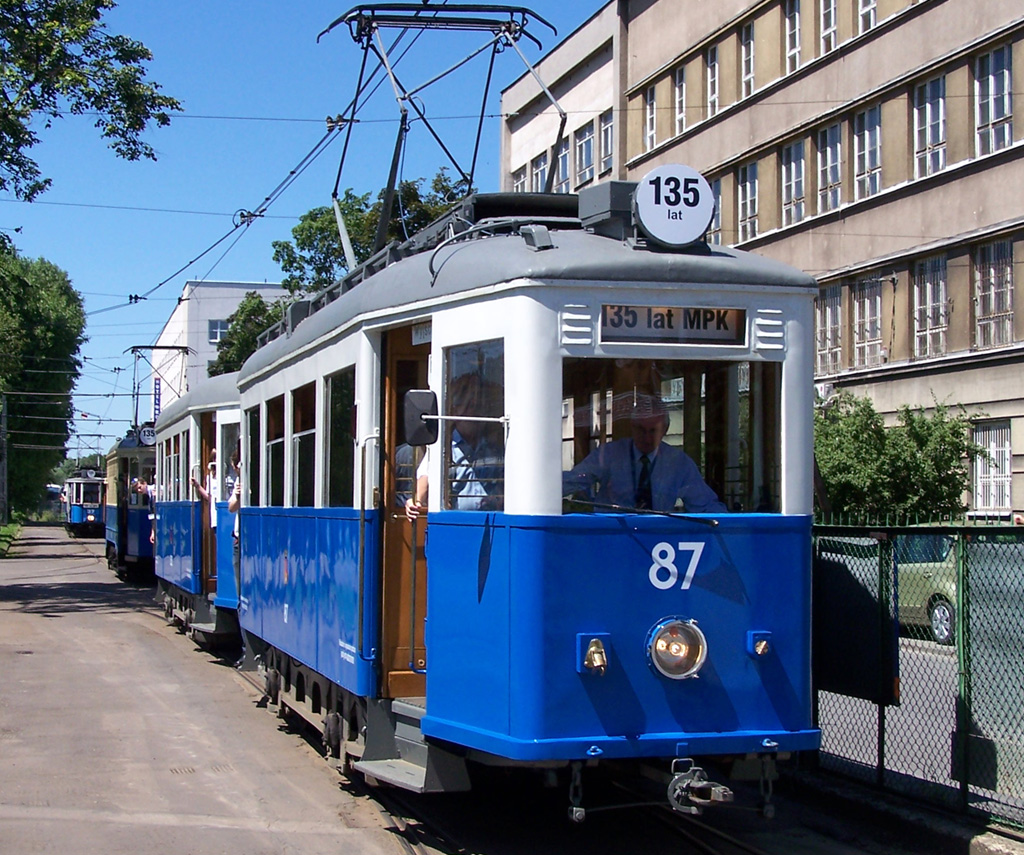 Cracovia, Sanok SN2 Nr. 87; Cracovia — 135th anniversary of city transport Cracovia, Sanok SN2 Nr. 87; Cracovia — 135th anniversary of city transport