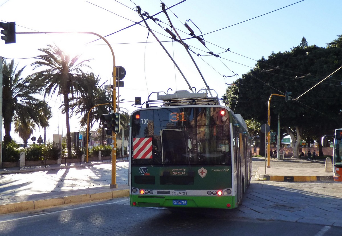 Cagliari, Solaris Trollino III 12 Škoda № 705
