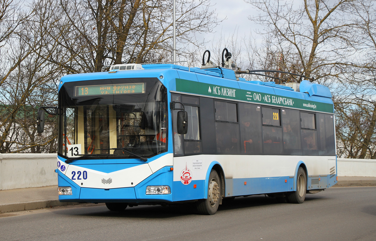 Витебск, БКМ 32100D № 220; Витебск — Троллейбусные маршруты с использованием автономного хода Витебск, БКМ 32100D № 220; Витебск — Троллейбусные маршруты с использованием автономного хода