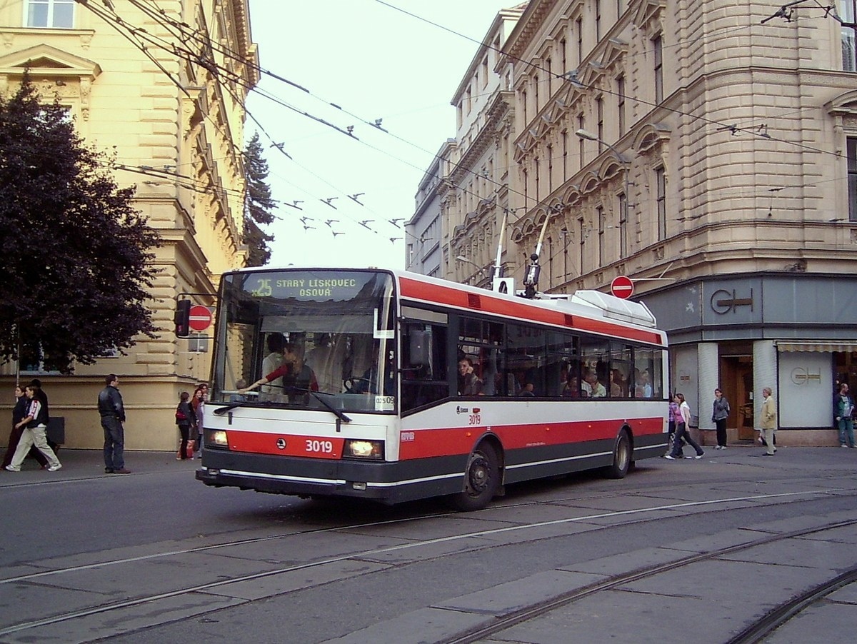 Брно, Škoda 21Tr № 3019