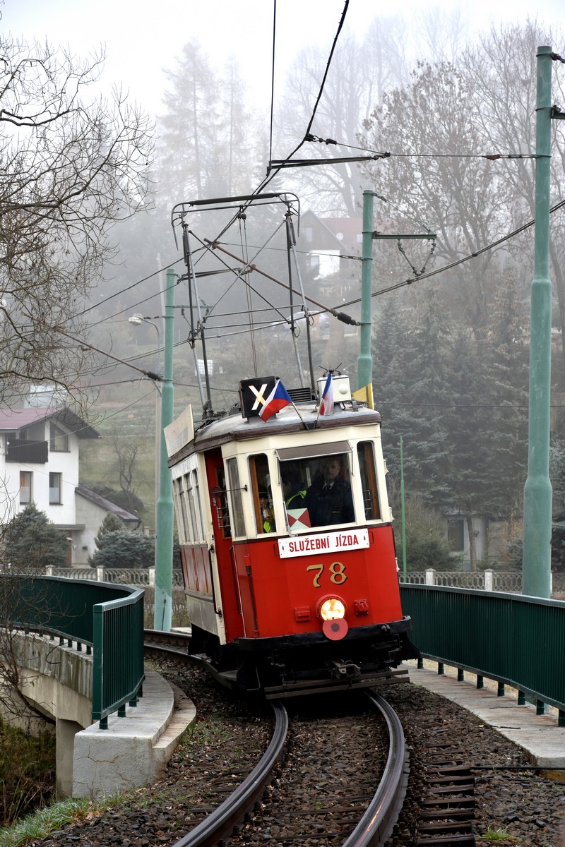 Liberec ― Jablonec nad Nisou, Ringhoffer 2-axle motor car № 78; Liberec ― Jablonec nad Nisou — Farewell to Tatra T2R trams