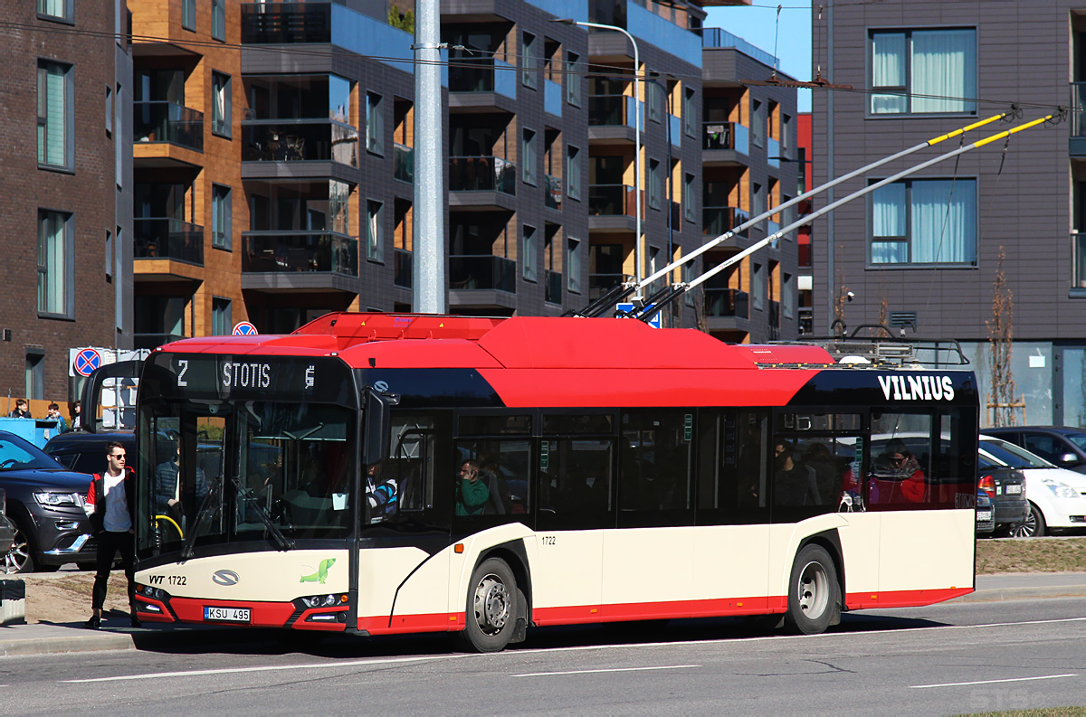 Вильнюс, Solaris Trollino IV 12 Škoda № 1722
