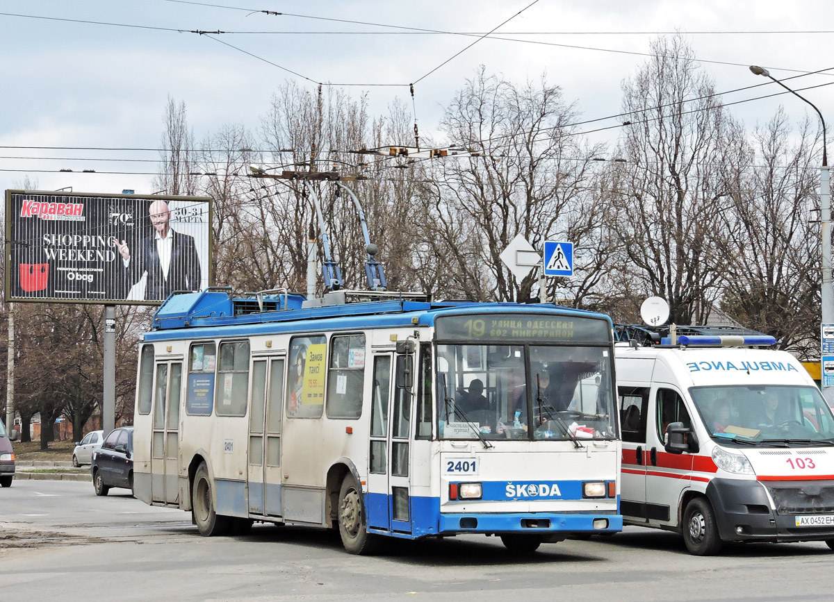 Харьков, Škoda 14Tr18/6M № 2401