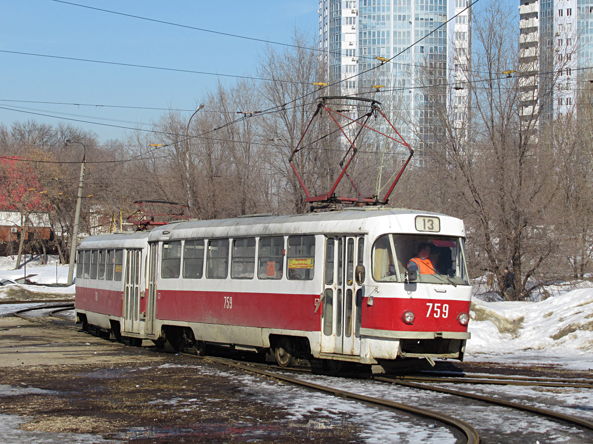 Самара, Tatra T3SU (двухдверная) № 759