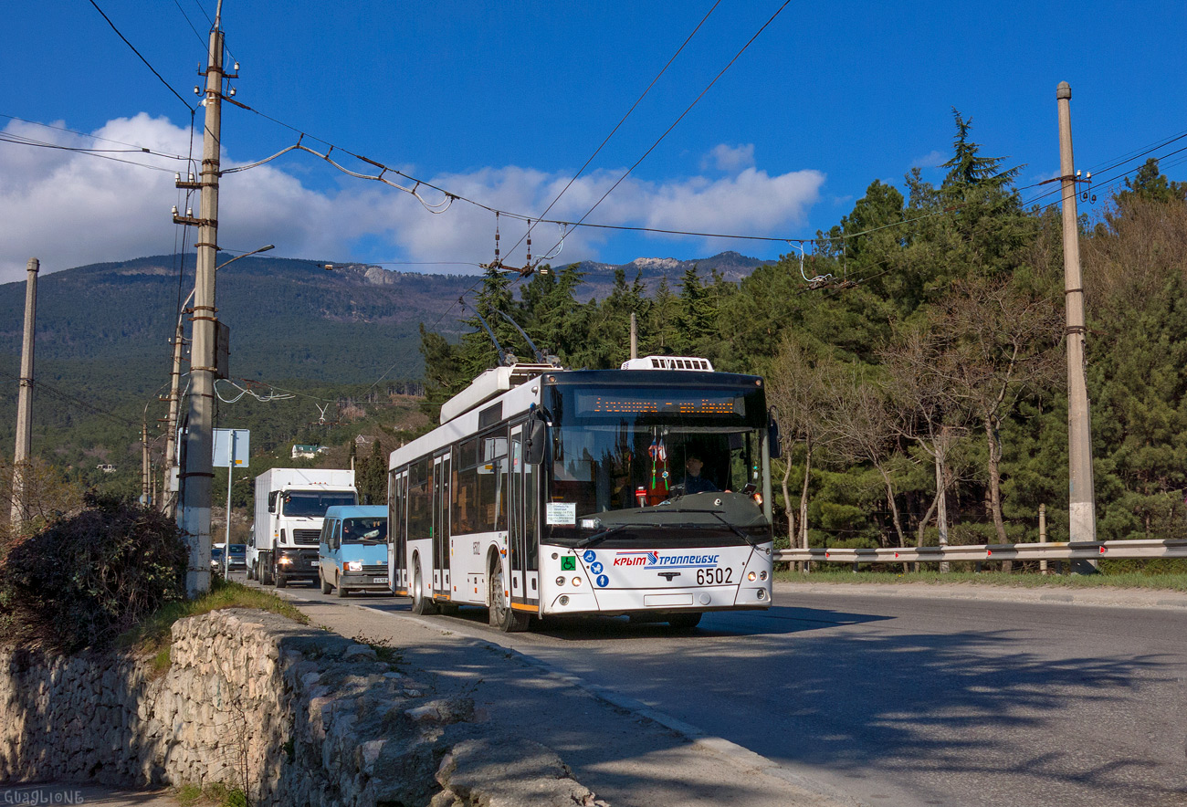 Крымский троллейбус, СВАРЗ-МАЗ-6275 № 6502