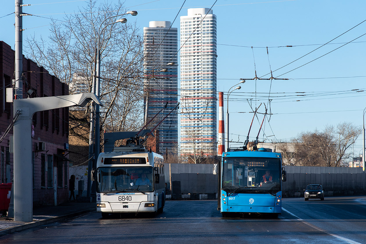 Москва, БКМ 321 № 6840; Москва, Тролза-6206.00 «Мегаполис» № 6617