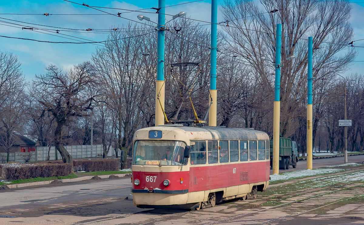 Каменское, Tatra T3SU № 667