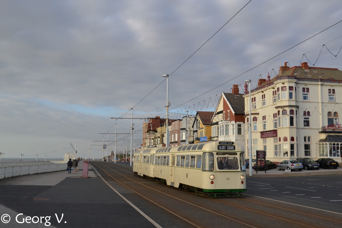 Блэкпул, Четырёхосный прицепной вагон № T2