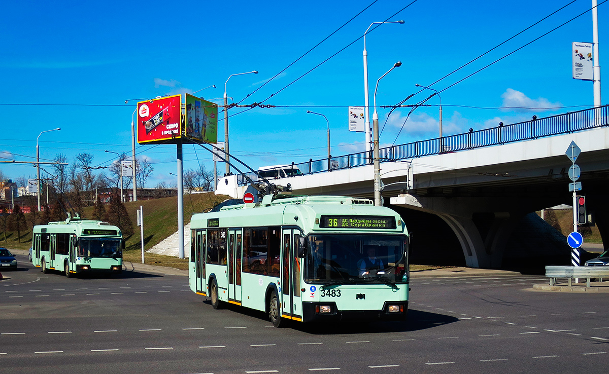 Минск, БКМ 321 № 3483; Минск, БКМ 321 № 2191
